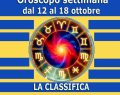 Oroscopo della settimana dal 12 al 18 ottobre: 1ºPesci, 2ºCancro, 3ºCapricorno