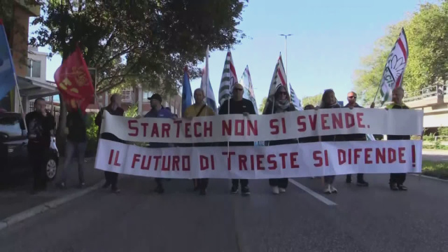 Lavoratori della Startech in corteo a Trieste &copy; Creative Commons