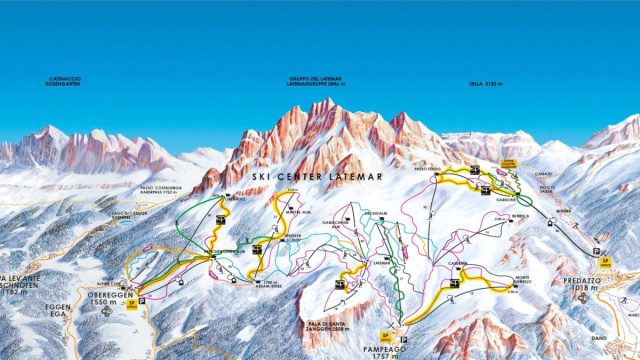 Latemar Dolomites - ski resort &copy; Creative Commons