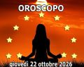 L'oroscopo di giovedì 22 ottobre, classifica e pagelle: il 1ºposto al Cancro, segno 'top'