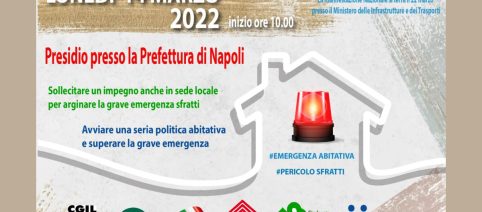 Uil Campania al presidio per la casa: 'Diritto fondamentale per la dignità'