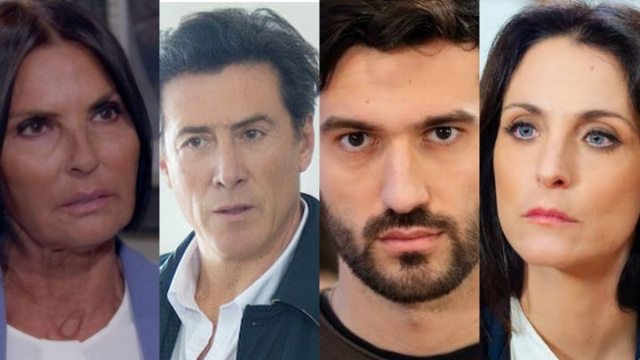 Marina Giordano, Stefano Mori, Damiano Renda e Lucia Cimmino - screenshot &copy; Un posto al sole.