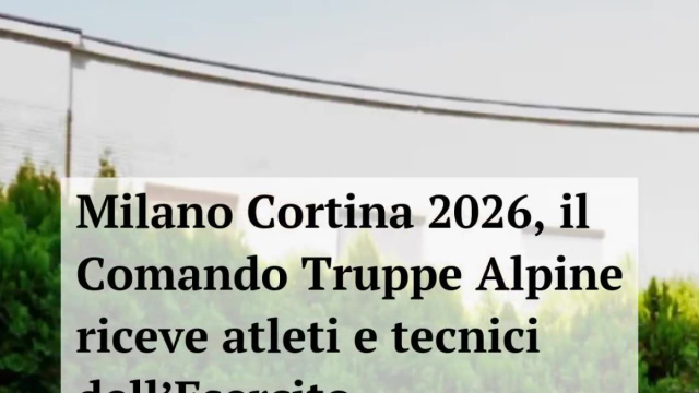 Milano Cortina 2026, il Comando Truppe Alpine riceve atleti ... &copy; Creative Commons