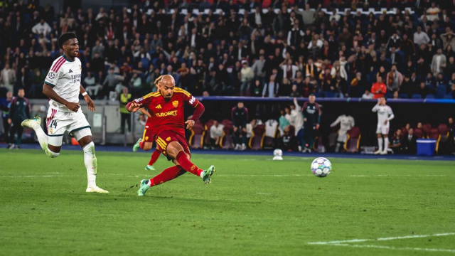 Donyell Malen, attaccante della Roma. Foto &copy; Roma