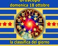 L'oroscopo di domenica 18 ottobre 2026: 1° Bilancia, 2° Acquario, 3° Sagittario