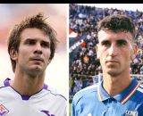 Franco Mastantuono, esterno Fiorentina. Foto &copy; Fiorentina. Jacopo Ramon, difensore del Como. Foto &copy; Como