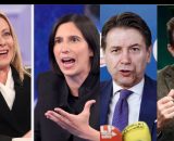 Giorgia Meloni, Elly Schlein, Giuseppe Conte e Roberto Vannacci (&copy; Facebook)