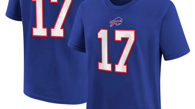 Maglietta prescolare Nike Josh Allen Royal Buffalo Bills con nome ... &copy; Creative Commons