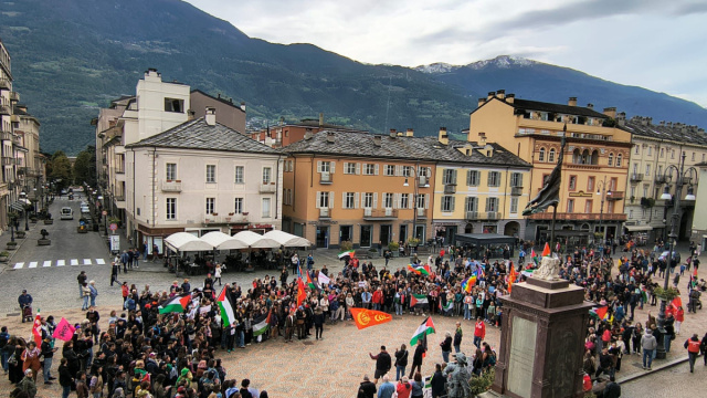 Anche Aosta partecipa allo sciopero generale per Gaza: in corteo ... &copy; Creative Commons