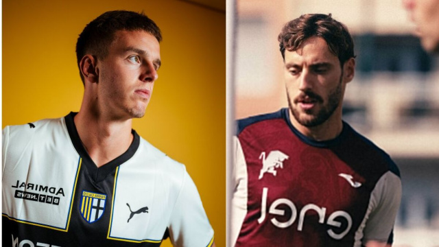 Dominik Drobnič, difensore del Parma. Foto &copy; Parma. Nikola Vlasic, trequartista del Torino. Foto &copy; Torino
