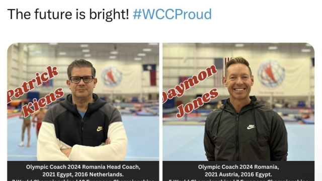 Patrick Kiens and Daymon Jones taking over at WCC : r/Gymnastics &copy; Creative Commons