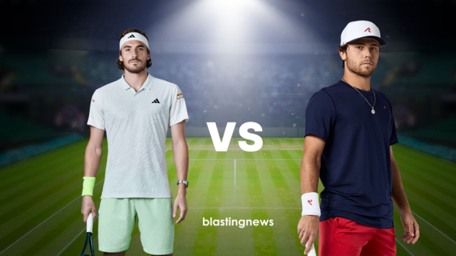 Stefanos Tsitsipas e Aleksandar Kovacevic. &copy; Blasting News