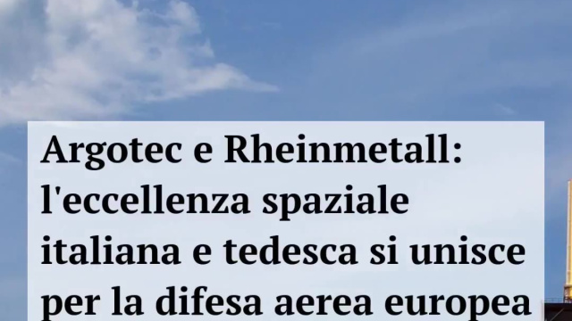 Argotec e Rheinmetall: l'eccellenza spaziale italiana e tedesca si ... &copy; Creative Commons
