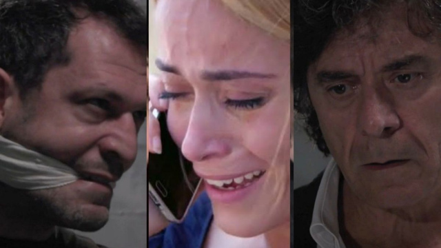 Eduardo, Clara e Grillo - screenshot &copy; Un posto al sole.