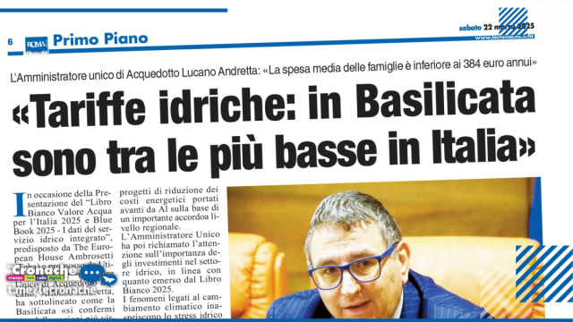 TARIFFE IDRICHE: &laquo;IN BASILICATA SONO TRA LE PI&Ugrave; BASSE IN ITALIA&raquo; &copy; Creative Commons