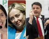 Elly Schlein, Giorgia Meloini, Matteo Renzi, Giuseppe Conte (&copy; Facebook)