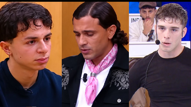 Erness, Samurai Jay e Riccardo ad Amici &copy; Canale 5.