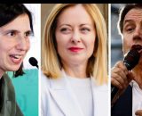 Elly Schlein, Giorgia Meloni e Giuseppe Conte (&copy; Facebook)