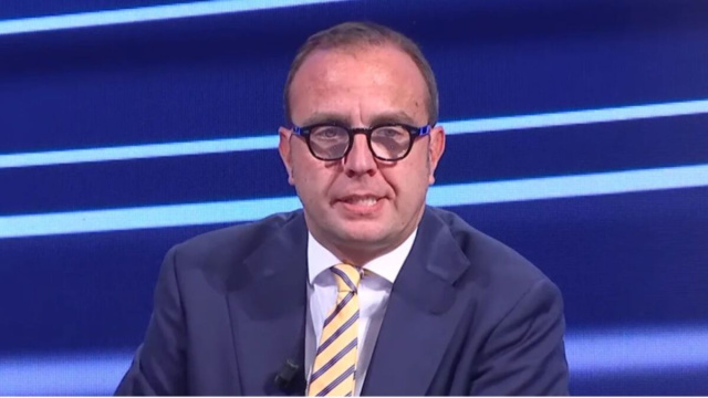 Riccardo Trevisani, giornalista sportivo Mediaset. Foto da &copy; Mediaset.