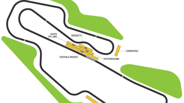 Italia  Mappa delle tribune  motogpmugello.com &copy; Creative Commons