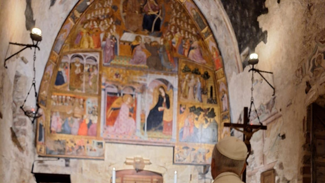 L'incontro di Papa Leone XIV con i frati della comunit&agrave; - Assisi OFM &copy; Creative Commons