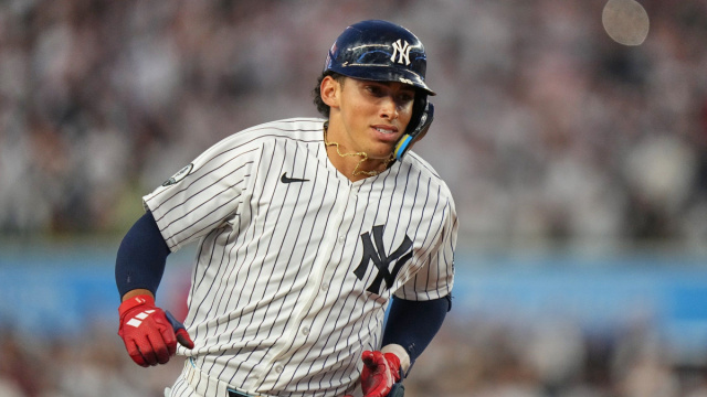 Touted prospect George Lombard Jr. homers for the Yankees in a big ... &copy; Creative Commons