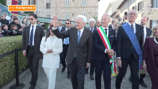 Mattarella ad Assisi per le celebrazioni di San Francesco - CoreTv &copy; Creative Commons