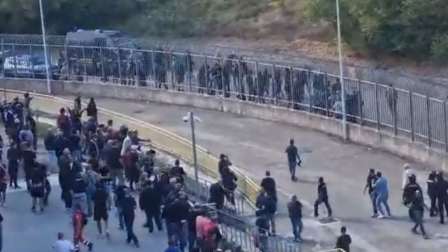 Tifosi quasi a contatto a Campobasso