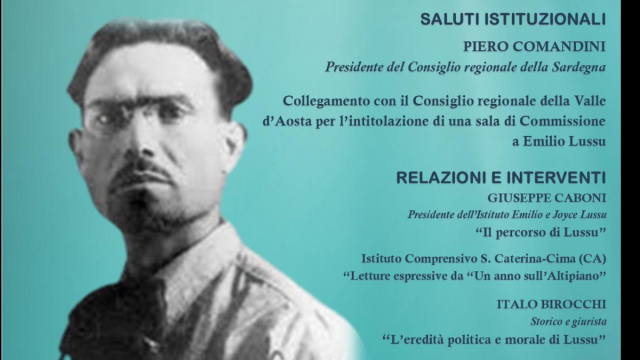 50 anni scomparsa Lussu, convegno in Consiglio. La Valle D'Aosta ... &copy; Creative Commons