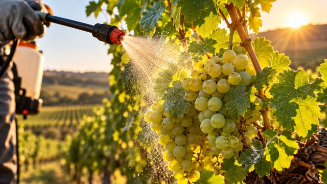 Anche l&rsquo;uva soffre il sole: nei vigneti arrivano speciali film protettivi per difendere foglie e grappoli da caldo e radiazioni.