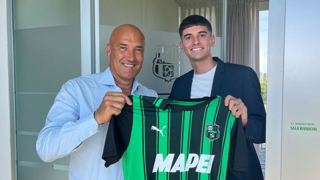 Luca Lipani, centrocampista del Sassuolo. Foto &copy; Canale Sassuolo