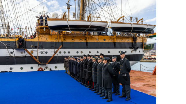 Celebrazione del ritorno dell'Amerigo Vespucci in Italia  Enel Group &copy; Creative Commons