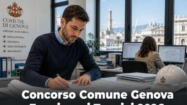 Concorso Comune Genova Funzionari Tecnici 2026: 6 posti &copy; Creative Commons