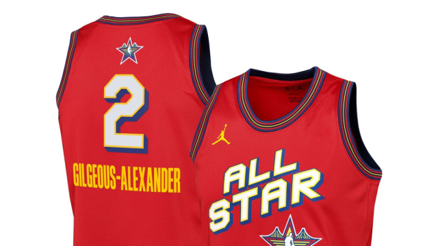 Maglia NBA Jordan Brand All Star Swingman Team - Rossa - Shai ... &copy; Creative Commons