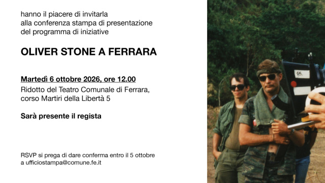 OLIVER STONE A FERRARA": il regista incontra i giornalisti in ... &copy; Creative Commons