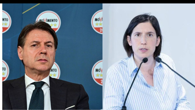 Giuseppe Conte, Elly Schlein (&copy; Facebook).
