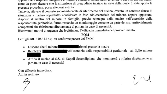 REINTEGRA NELL'ESERCIZIO DELLA RESPONSABILITA' GENITORIALE SU ... &copy; Creative Commons