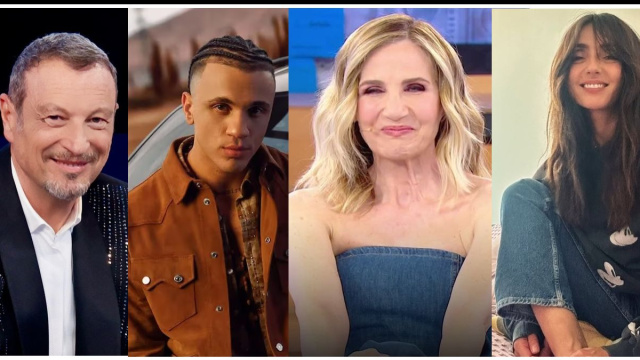 Amadeus, Samurai Jay, Lorella Cuccarini e Ambra Angiolini &copy; Canale 5/Instagram.