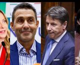 Giorgia Meloni, Roberto Vannacci, Giuseppe Conte, Elly Schlein (&copy; Facebook)