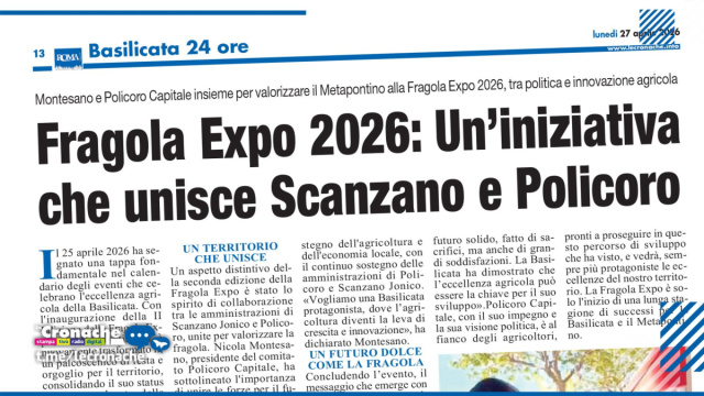 FRAGOLA EXPO LA SPINTA DI POLICORO CAPITALE &copy; Creative Commons
