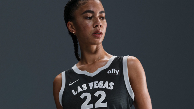 Maglia Victory Nike Dri-FIT WNBA A'ja Wilson Las Vegas Aces. Nike CH &copy; Creative Commons