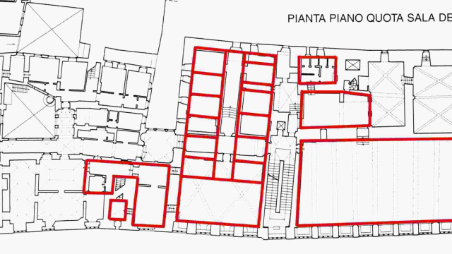 Piante del palazzo dei priori ed elenco delle stanze/italiano &copy; Creative Commons