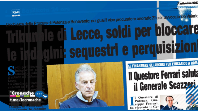 TRIBUNALE DI LECCE, SOLDI PER BLOCCARE LE INDAGINI: SEQUESTRI E ... &copy; Creative Commons