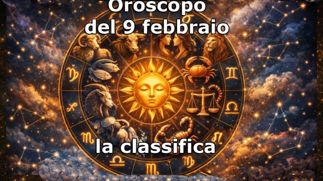 Locandina per l'oroscopo di luned&igrave; 9 febbraio - &copy; Gemini IA.