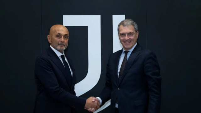 Luciano Spalletti e Damien Comolli. Foto &copy; Juventus
