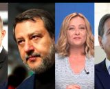 Rnoberto Vannacci, Matteo Salvini, Giorgia Meloni, Giuseppe Conte (&copy; Facebook)