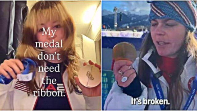 Due casi di medaglie rotte (INSTAGRAM).