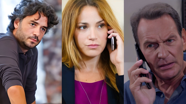 Eduardo, Greta e Roberto - screenshot &copy; Un posto al sole.