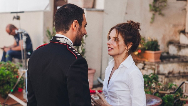 In foto Diego e Giulia © Don Matteo 15 Rai