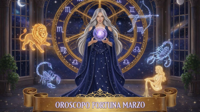 Locandina per l'oroscopo della fortuna del mese di marso 2026 - &copy; Pixabay IA.